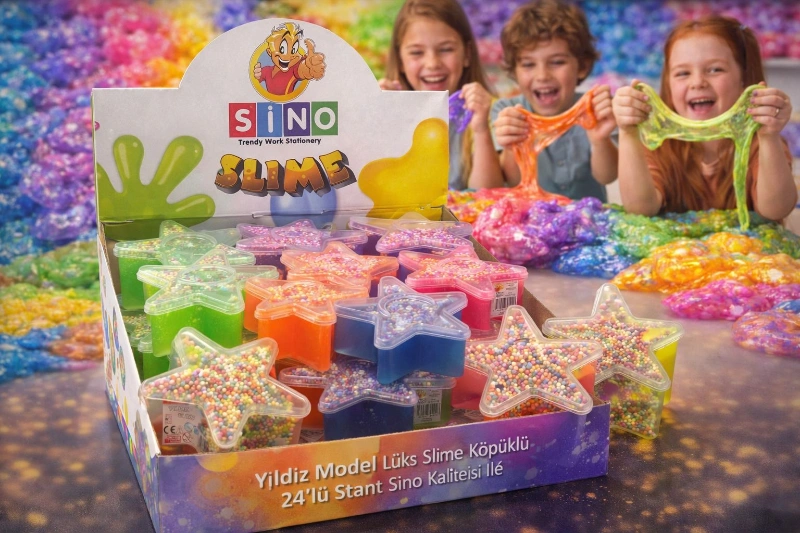 SİNO YILDIZ SLİME KÖPÜKLÜ / 24LÜ STANT